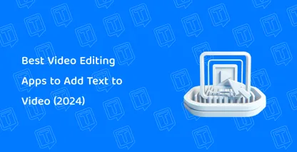 Illustration of a play buttonon a video icon within a monitor, symbolizing the best apps for adding text to videos.