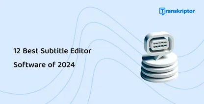 Laptop displaying transcription software with a document and pen, outlining steps for dissertation interview transcription.