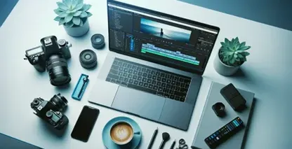 A step-by-step transcription process of a video being converted into a readable text format
