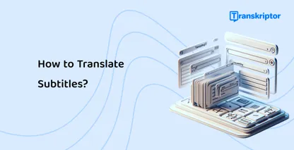 Graphic of mobile screens and subtitles, representing the ease of translating subtitles on digital devices.