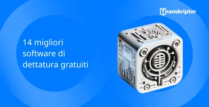Il miglior software di dettatura gratuito presentato con un'illustrazione dettagliata del cubo del circuito del microfono.