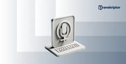 20 แอปพลิเคชั่นแปลงข้อความเป็นคําพูดยอดนิยมในปี 2026 แสดงด้วยกราฟิกไมโครโฟนและคีย์บอร์ด