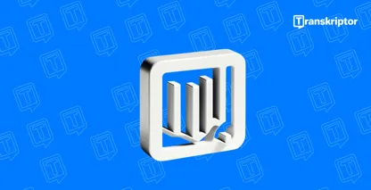 추상적인 책 모양이 있는 로고가 있는 온라인 오디오 파일 트리밍에 대한 디지털 가이드입니다.