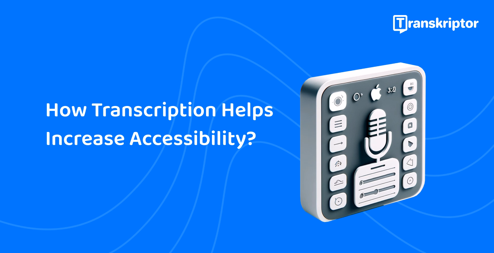 Transcription software interface showcasing accessibility features, enhancing accessibility for all users through transcription.