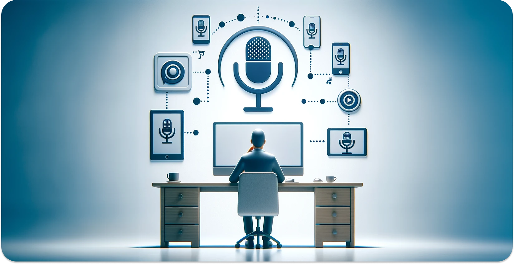 A user interface with various dictation tools, symbolizing the chose of dictation software.