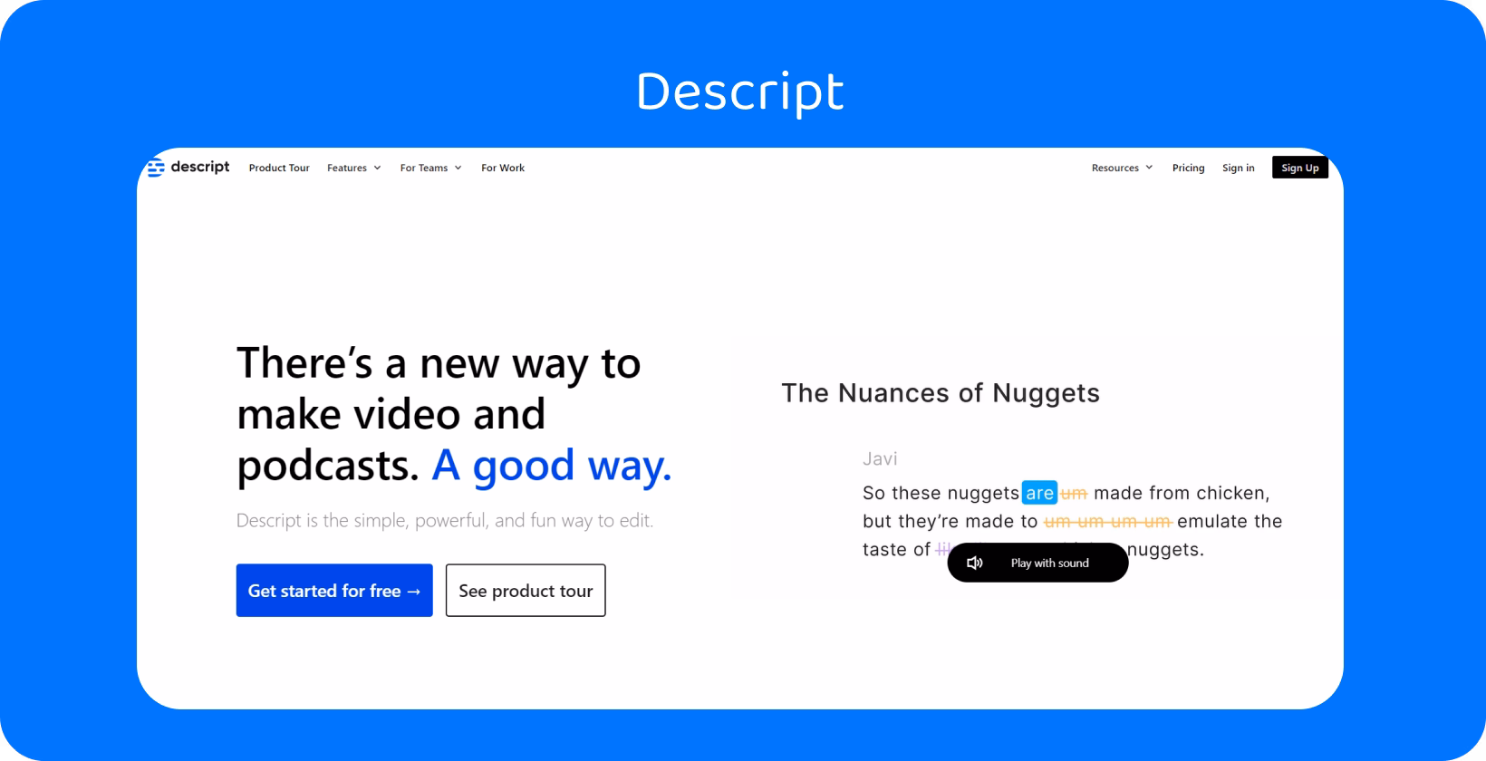 Transcription software interface displaying text and audio editing features for efficient writing.