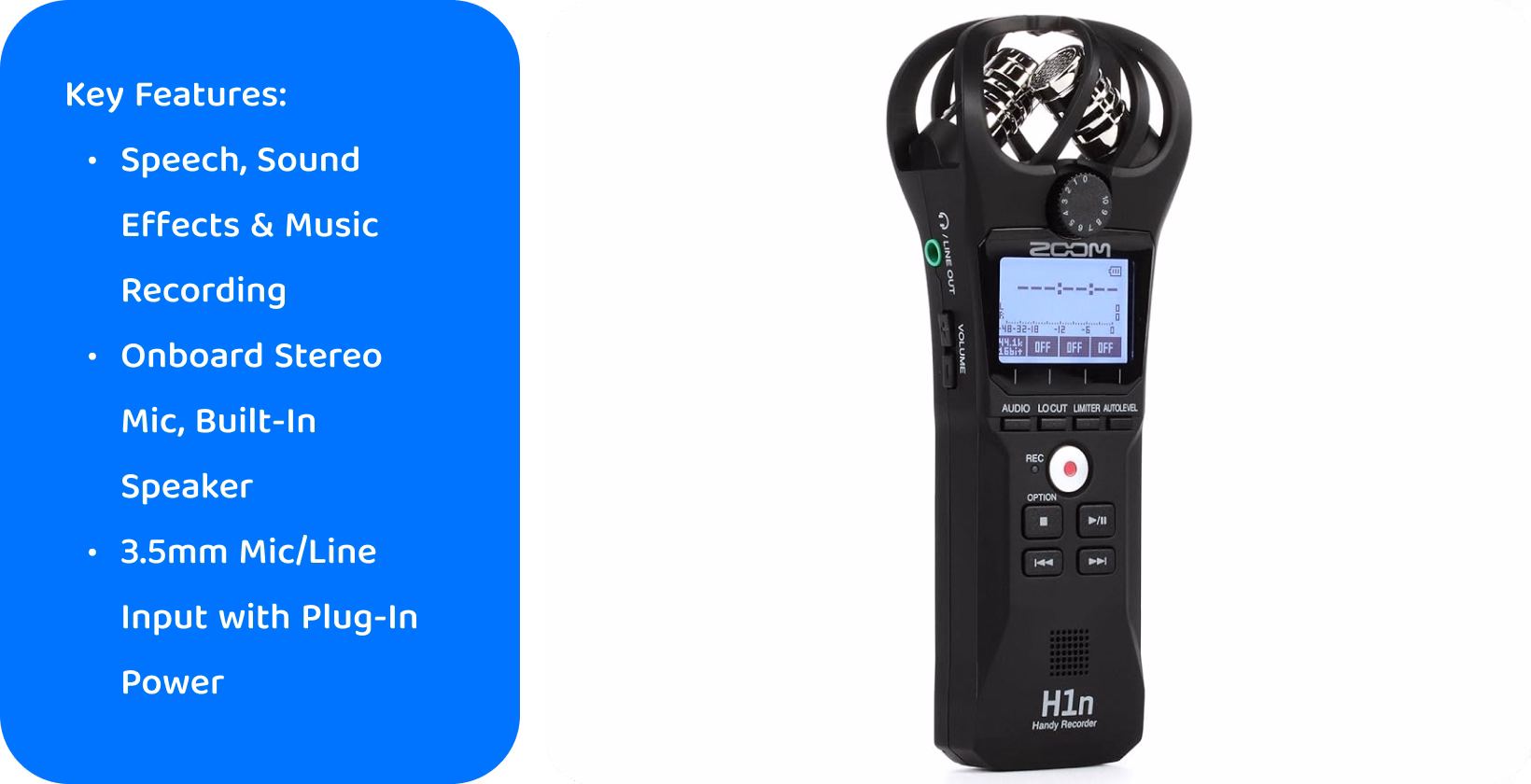 Advanced dictation equipment featuring stereo microphone and built-in speaker, essential for high-quality recording.