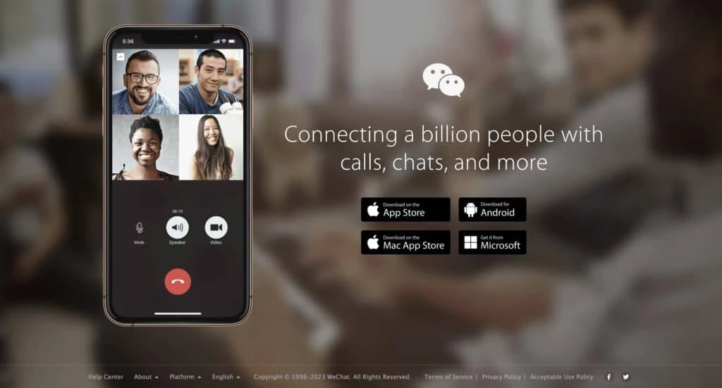 a screenshot of WeChat