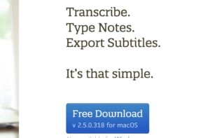 InqScribe home screen