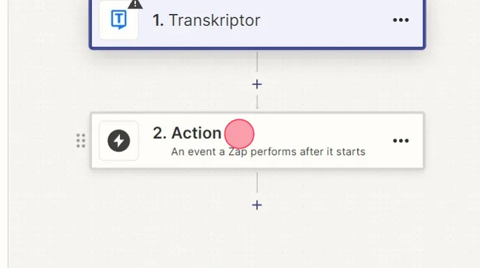 A screenshot showing how to click "action"