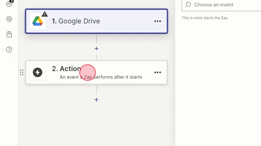 A screenshot showing how to select Transkriptor as the app